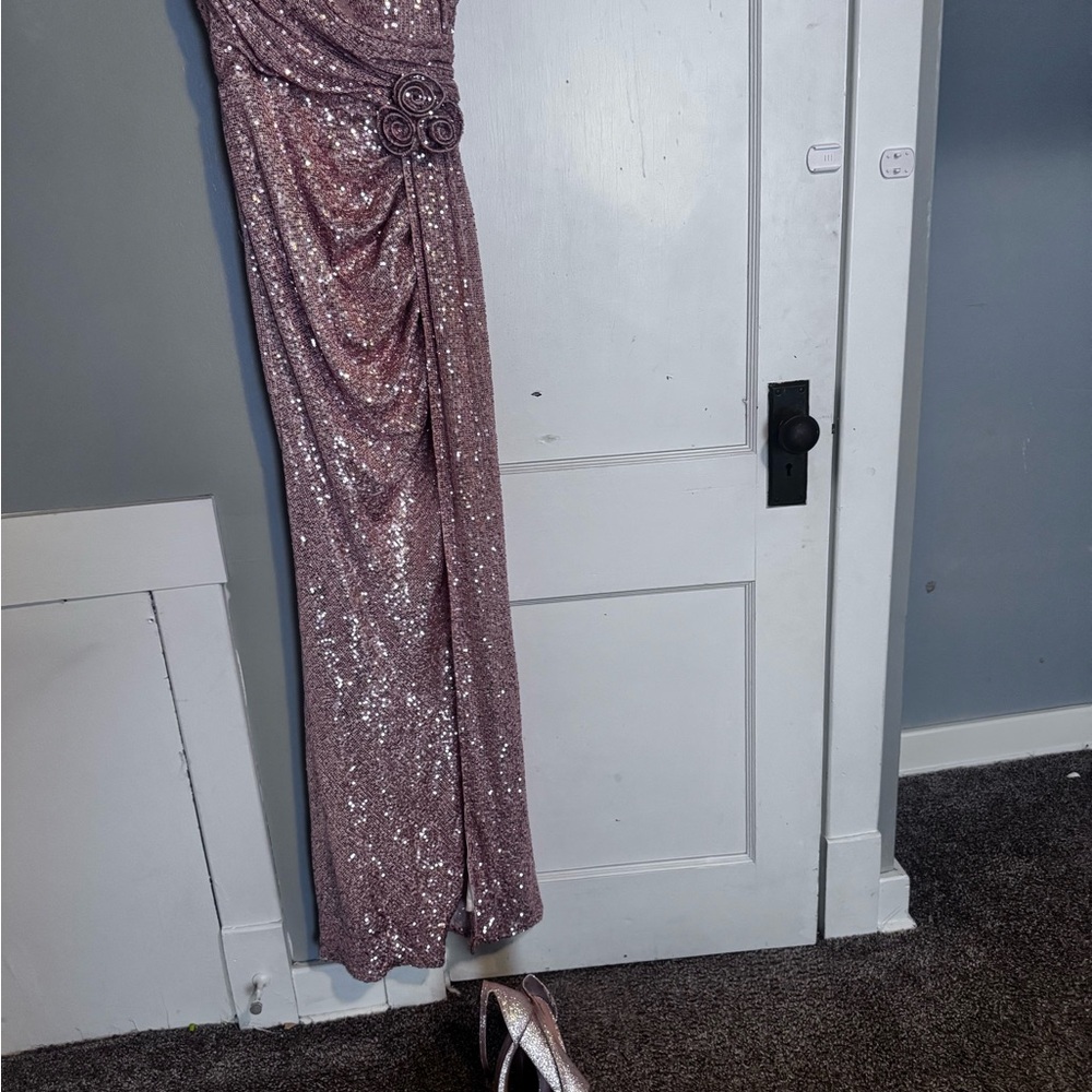 Sparkling Pink Sequin Gown